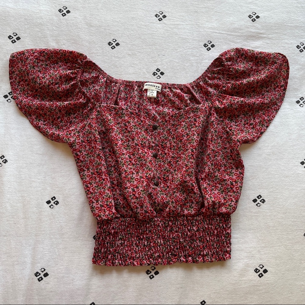 Floral Off-the-shoulder Top